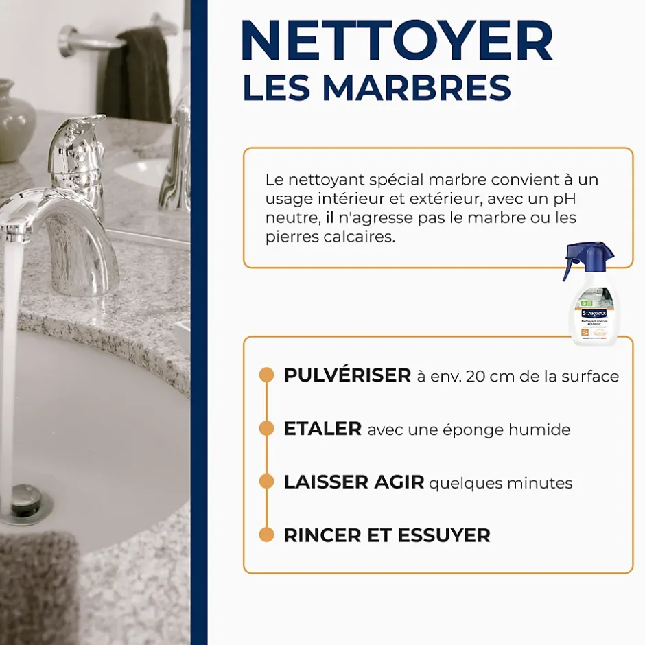Starwax Nettoyant raviveur marbre et pierres naturelles Stawax 250ml Online