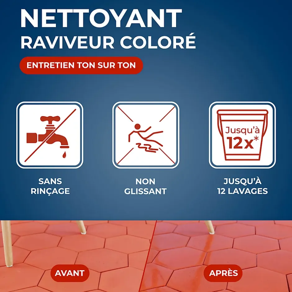 Starwax Nettoyant raviveur tomettes et terres cuites 1L Sale