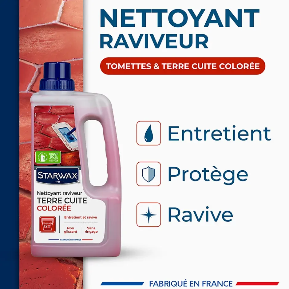 Starwax Nettoyant raviveur tomettes et terres cuites 1L Sale