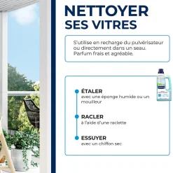 Starwax Nettoyant spécial vitres anti-traces à l'alcool 1L