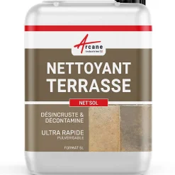 Arcane Industries Nettoyant terrasse professionnel rapide pavé autobloquant pierre béton - 5 L -