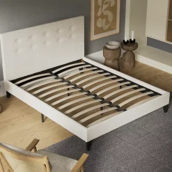 November Sleep Lit 120x190 cm avec tête de lit tissu lin Clearance