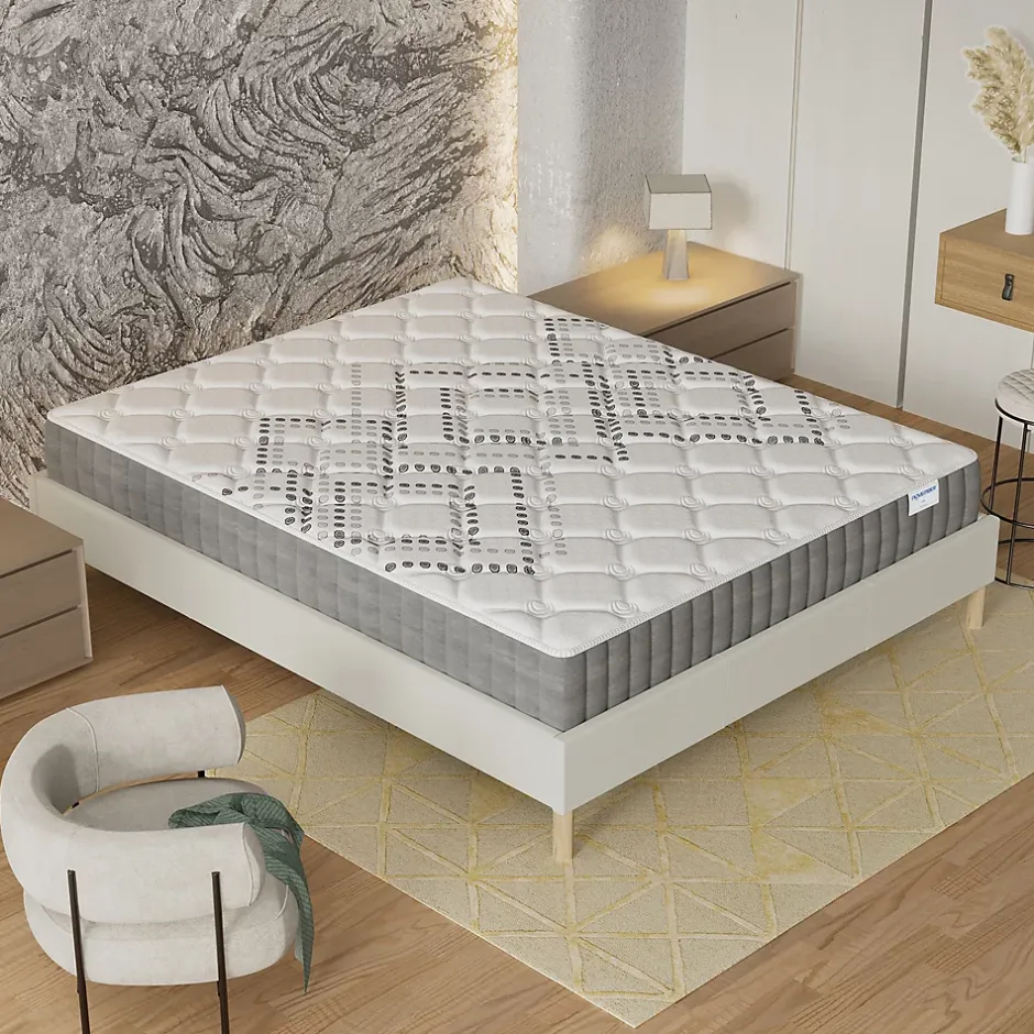 November Sleep Matelas Ressorts Ensachés 120x190 cm ELIHA Epaisseur 20 cm Discount