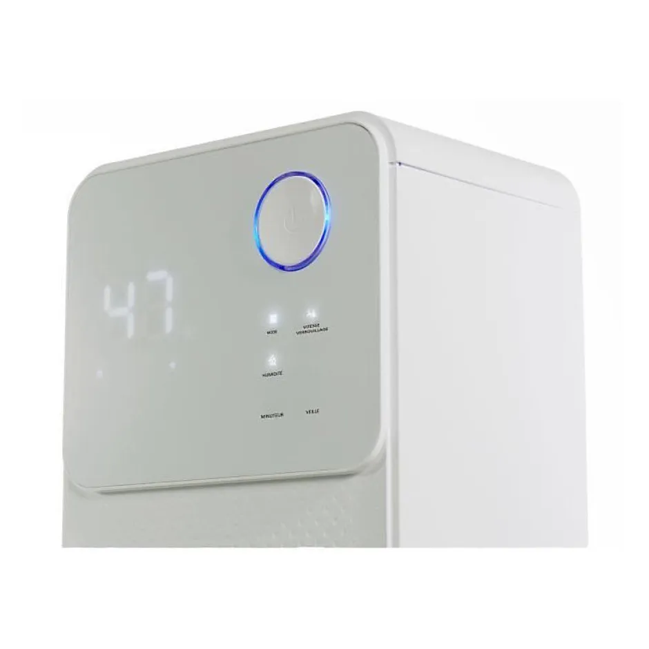 Oceanic Deshumidificateur dair electrique - Extraction 12 litres/jour - Sechage du linge - Drainage continu - Affichage LED