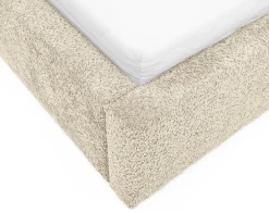 Best Mobilier Orane - lit coffre - 180x200 cm - en tissu bouclette -