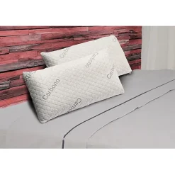 Eccox Oreiller - - 90 cm - Mousse à mémoire de carbone - Fermeté moyenne - Housse amovible