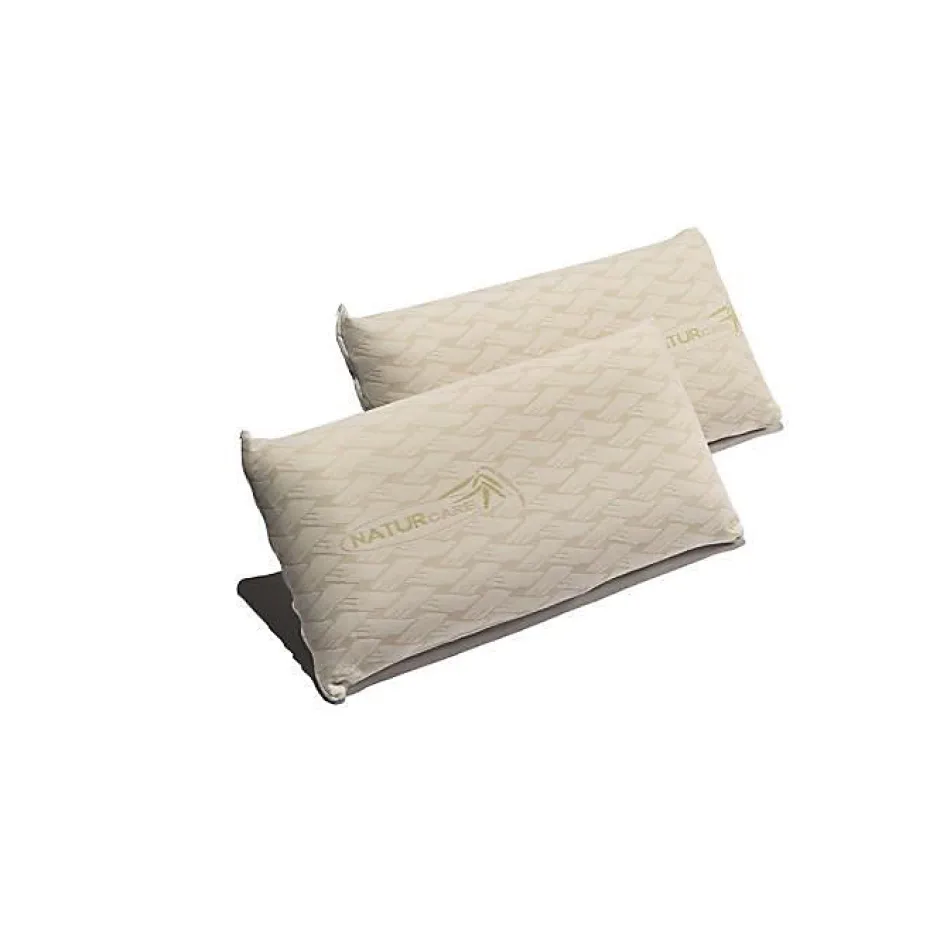 Eccox Oreiller - - Natur Care - 70 x 40 cm - Mousse à mémoire - Housse amovible - Beige New