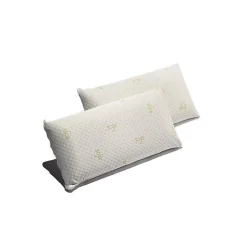 Eccox Oreiller - - Pack de 2 - Mousse mémoire Soja - 70 x 40 cm - Fermeté moyenne - Ergonomique