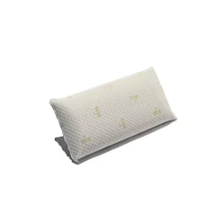 Eccox Oreiller - - Pack de 2 - Mousse à mémoire de soja - 90 x 40 cm - Ergonomique - Moyenne fermeté