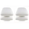 Eccox Oreiller - - Pack de 4 - 60x40 cm - Mousse à mémoire - Fermeté moyenne - Anti-acariens Clearance