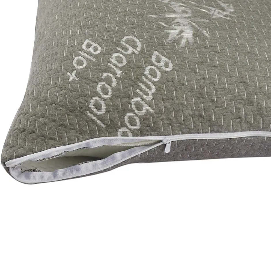Herzberg Oreiller au Charbon de Bambou HG6050-BC