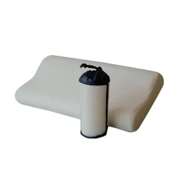 Eccox Oreiller Cervical - - Pack de 2 - Mousse à Mémoire - 40x70 cm - Ergonomique - Blanc