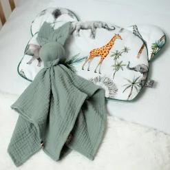Sevira Kids Oreiller coussin plat réversible Safari
