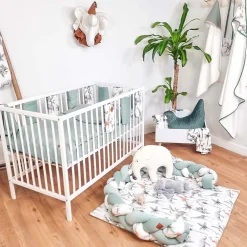 Sevira Kids Oreiller coussin plat réversible Safari