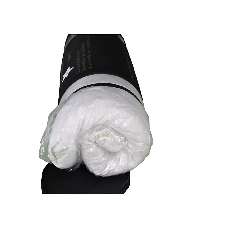 Herzberg Oreiller de luxe en bambou Queen 50x76cm HG5076BM-blanc