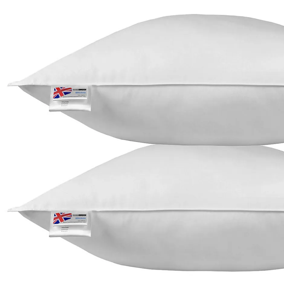 Homescapes Oreiller en microfibre 80 x 80 cm - lot de 2 -