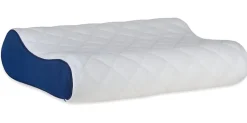 Abeil Oreiller ergonomique à mémoire de forme 50 x 36 x 10 cm blanc