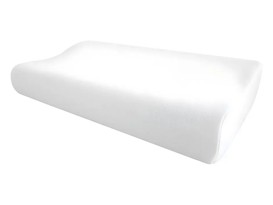 Vente-unique Oreiller ergonomique mémoire de forme 30 x 50 cm de YSMÉE - Blanc- SLEEPY Outlet
