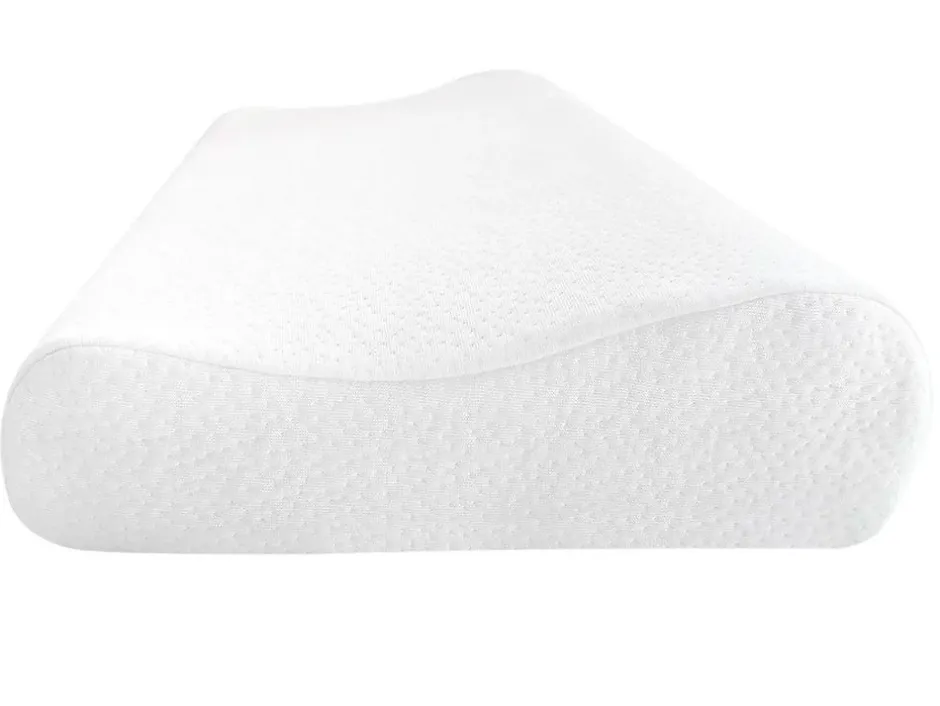 Vente-unique Oreiller ergonomique mémoire de forme 30 x 50 cm de YSMÉE - Blanc- SLEEPY Outlet