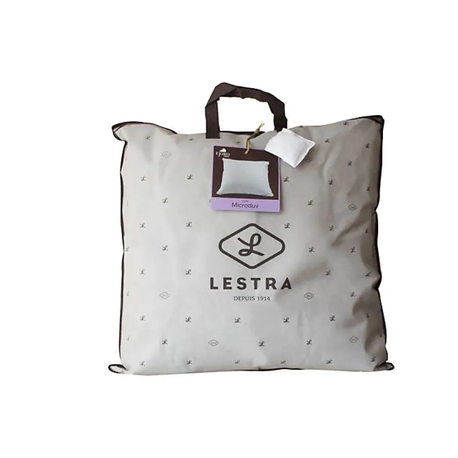 Lestra Oreiller Microduv Fjord moelleux coton satiné blanc 65x65 Discount