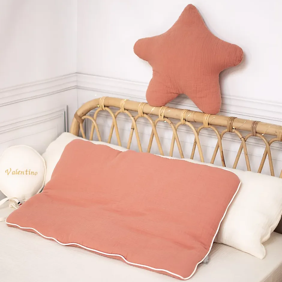 Sevira Kids Oreiller plat en gaze de coton Jeanne Outlet