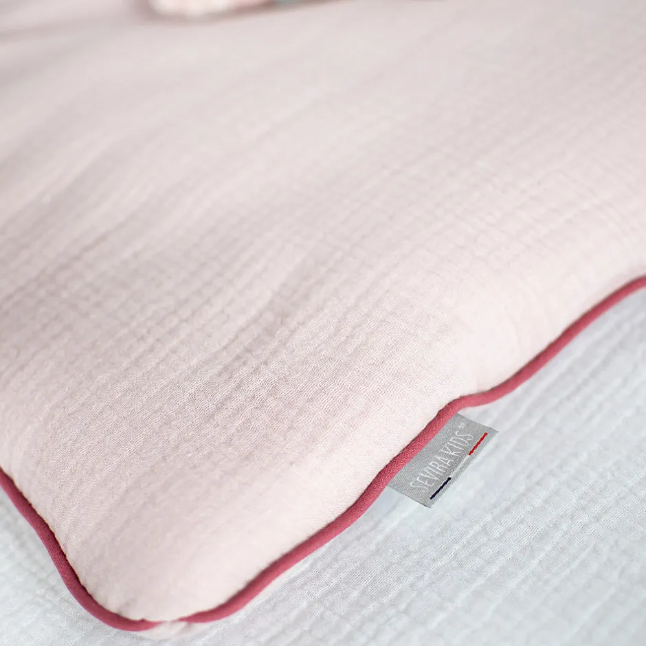 Sevira Kids Oreiller plat en gaze de coton Jeanne