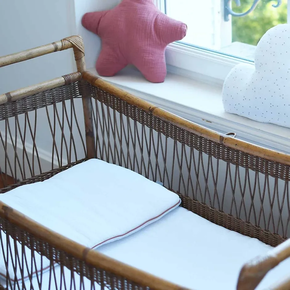 Sevira Kids Oreiller plat en gaze de coton Jeanne Best