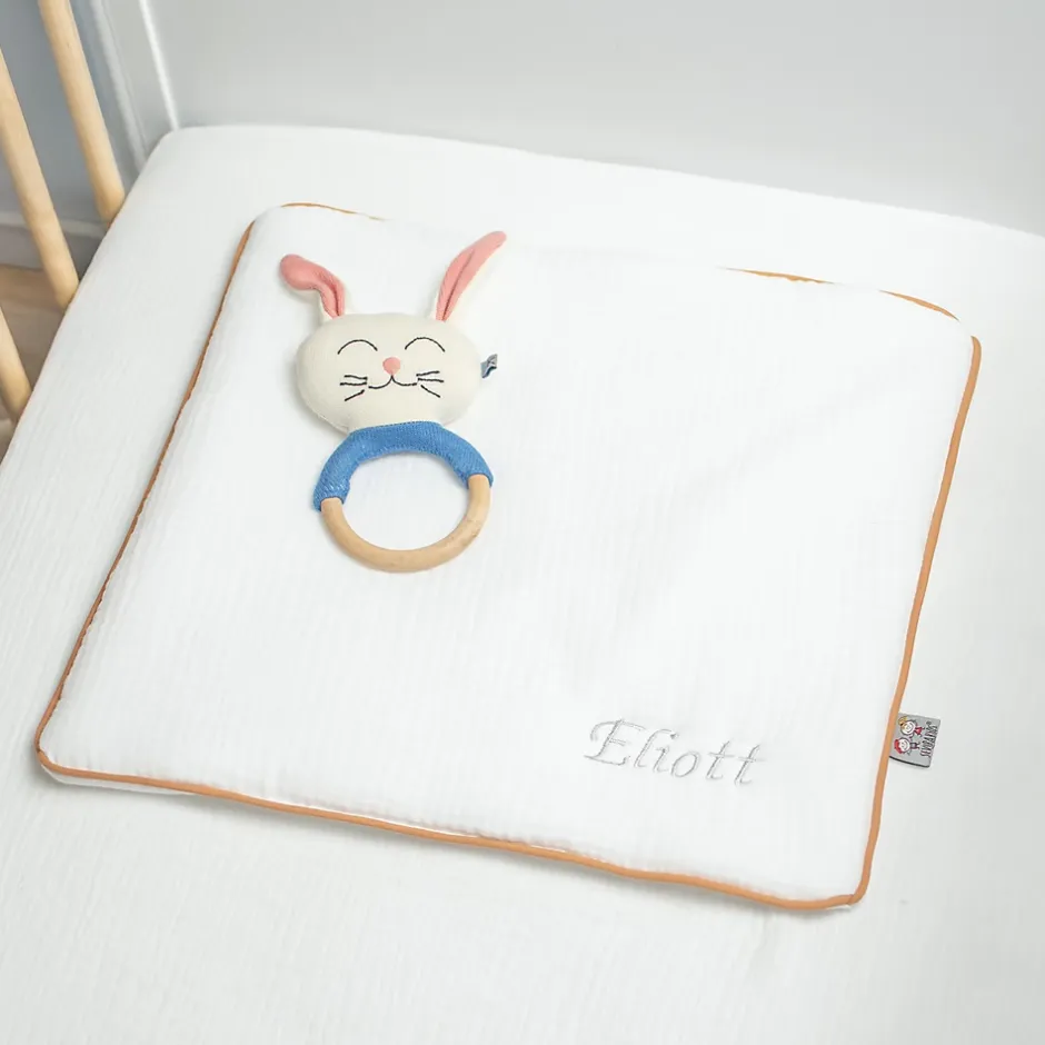 Sevira Kids Oreiller plat en gaze de coton Jeanne Best