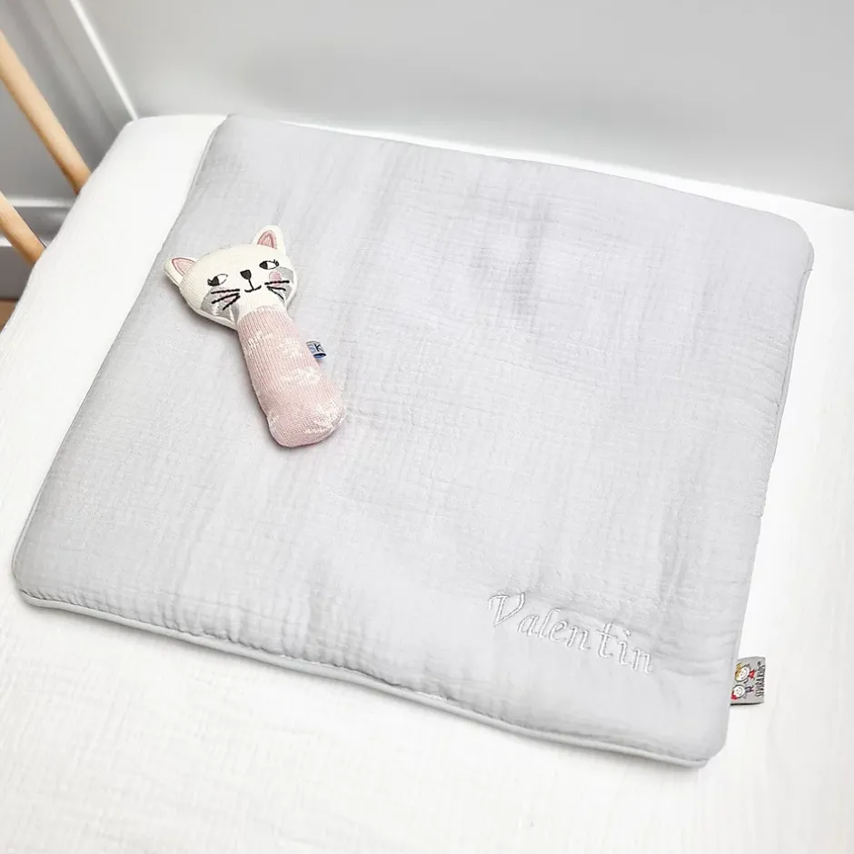 Sevira Kids Oreiller plat en gaze de coton Jeanne Sale