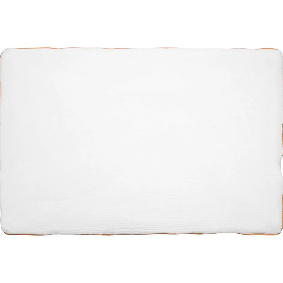 Sevira Kids Oreiller plat réversible en gaze de coton Bleuet