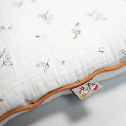 Sevira Kids Oreiller plat réversible en gaze de coton Melody Clearance