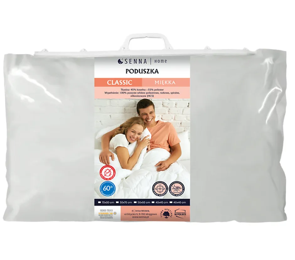 Senna Home Oreiller 50x70 CLASSIC DOUX Blanc