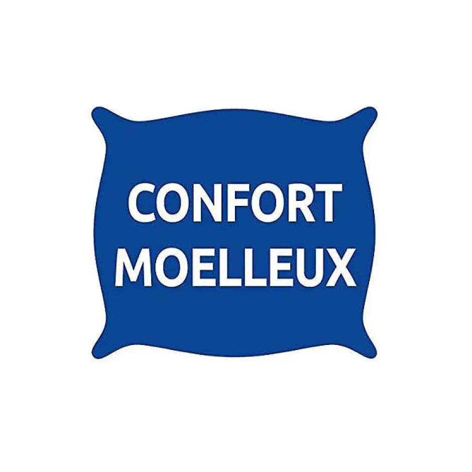 Bleu Calin Oreillers 60 x 60 cm Lot de 2 Anti acariens traité ESSENTIAL Best