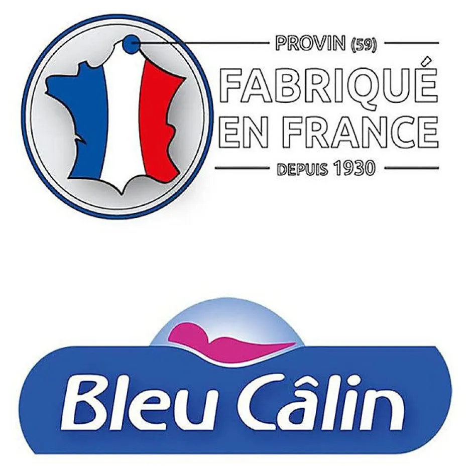 Bleu Calin Oreillers Hygiafil 60 x 60 cm lot de 2
