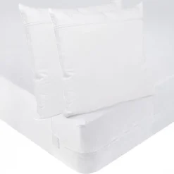 Bleu Calin Pack ANTI-PUNAISES DE LIT Protège-matelas 160x200cm + 2 Protège oreillers 63x63cm imperméables New