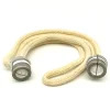 Mamamanuela Pack Économie 2x petites mèches de rechange pour lampe catalytique 100ml. Tête en céramique et cordon 100% coton