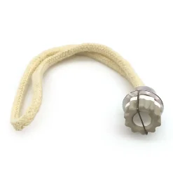 Mamamanuela Pack Économie 2x petites mèches de rechange pour lampe catalytique 100ml. Tête en céramique et cordon 100% coton