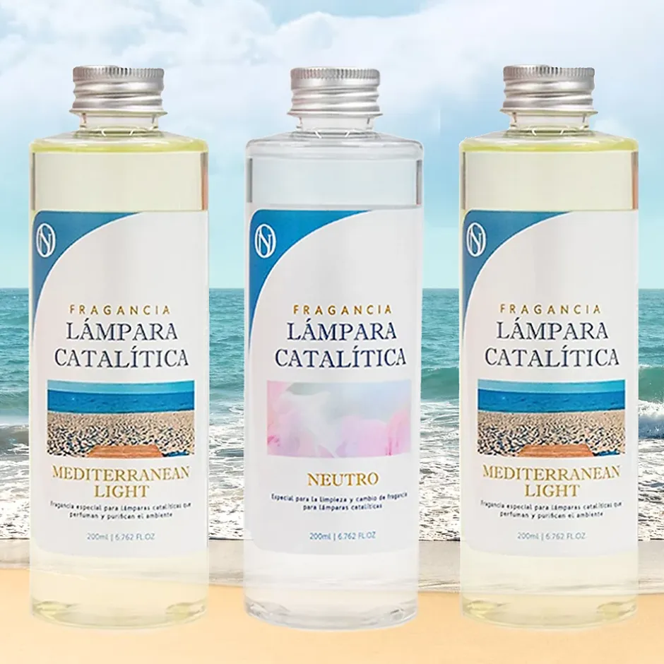 Mamamanuela Pack économique 3 parfums pour lampe catalytique : 2 parfums Mediterranean Light + nettoyant neutre Discount