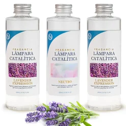 Mamamanuela Pack économique 3 parfums pour lampe catalytique : 2 parfums Lavender Expression + nettoyant neutre