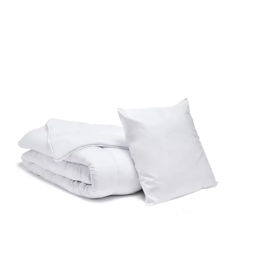 Bleu Calin Pack ÉCONOMIQUE Couette tempérée 140x200 cm + 1 Oreiller moelleux 60x60 cm Outlet