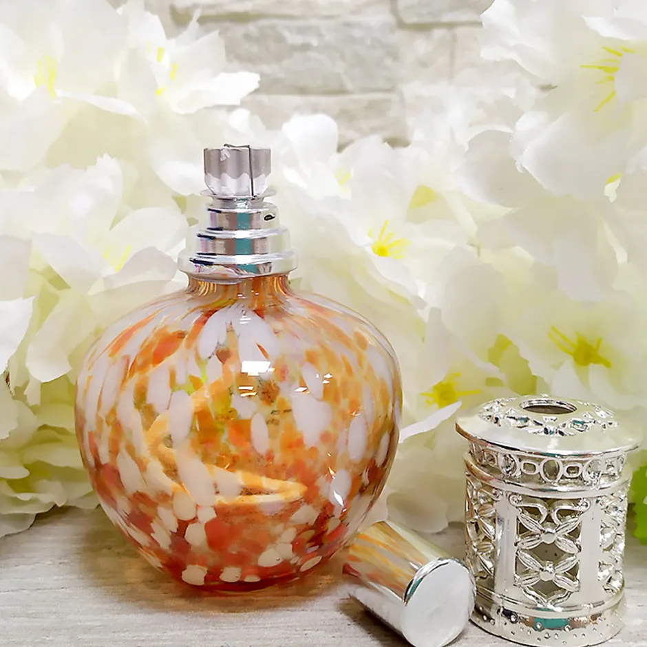 Mamamanuela Pack économique Lampe Catalytique Drops Orange + Parfum Mountain Mint (200 ml) + Nettoyant Neutre (200 ml) + Mèche de Rechange