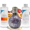 Mamamanuela Pack économique Lampe Catalytique Mosaïque de minuit + Caribbean Passion (500 ml) + Nettoyant Neutre (200 ml) + Mèche de Rechange