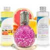 Mamamanuela Pack économique Lampe Catalytique Mosaïque Fuchsia + Parfum Winter Citrus (500 ml) + Nettoyant Neutre (200 ml) + Mèche de Rechange Best