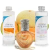 Mamamanuela Pack économique Lampe Catalytique Orange Waves + Parfum Waikiki Melon (500 ml) + Nettoyant Neutre (200 ml) + Mèche de Rechange