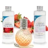 Mamamanuela Pack économique Lampe Catalytique Orange Diamonds + Parfum Wild Strawberry (200 ml) + Nettoyant Neutre (200 ml) + Mèche Rechange