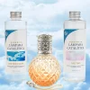 Mamamanuela Pack économique Lampe Catalytique Orange Diamonds + Parfum Cotton Clean (500 ml) + Nettoyant Neutre (200 ml) + Mèche de Rechange