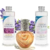 Mamamanuela Pack économique Lampe Catalytique Orange Waves + Parfum Lavender Expression (500 ml) + Nettoyant Neutre (200 ml) + Mèche Rechange