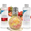 Mamamanuela Pack économique Lampe Catalytique Mosaïque Bicolore + Parfum Wild Strawberry (500 ml) + Nettoyant Neutre (200 ml) + Mèche Rechange