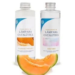 Mamamanuela Pack économique Lampe Catalytique Orange Diamonds + Parfum Waikiki Melon (200 ml) + Nettoyant Neutre (200 ml) + Mèche de Rechange Best