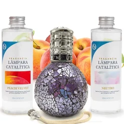 Mamamanuela Pack économique Lampe Catalytique Mosaïque de minuit + Parfum Peach Velvet (500 ml) + Nettoyant Neutre (200 ml) + Mèche Rechange Online